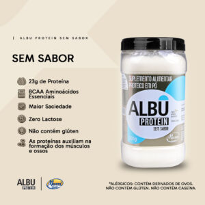 Albu Protein 500g - Sabor Natural