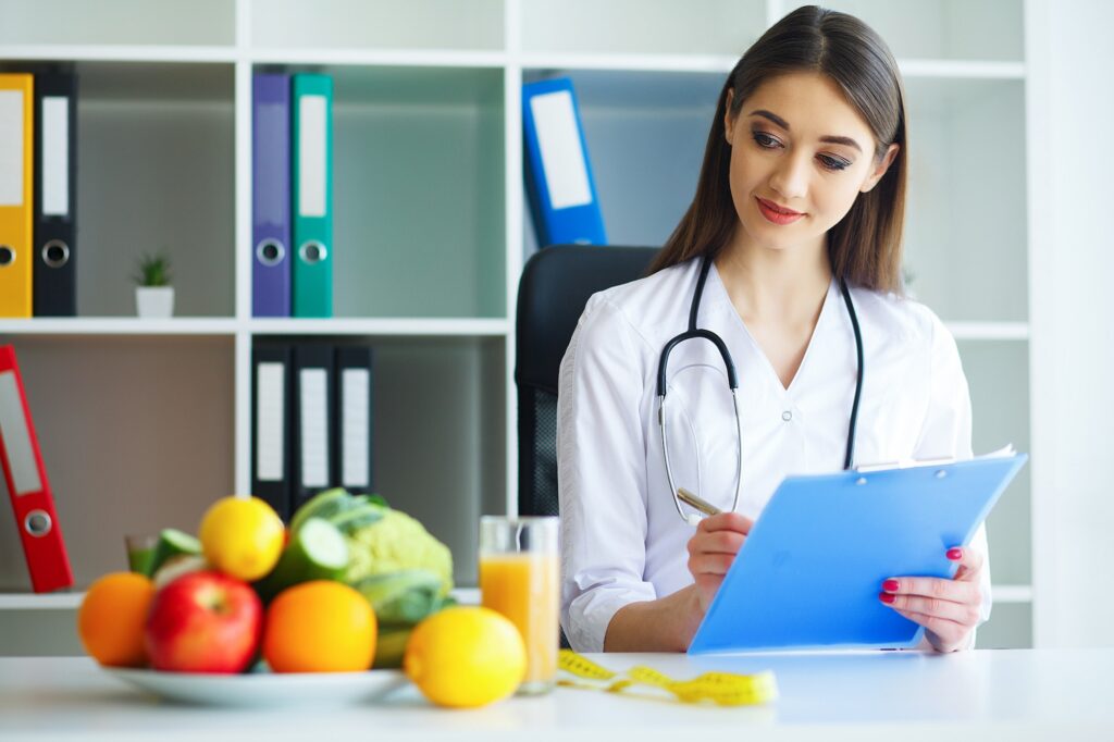 Health and Beauty. The Doctor Signs out a Diet Plan.