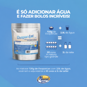 Ovopanlac mistura em pó de ovo e leite